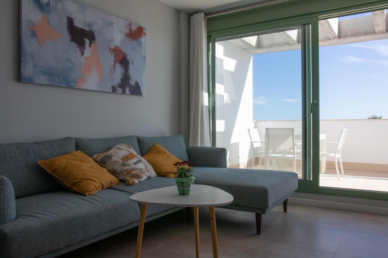 Precioso Apartamento Frente A La Playa Con Piscina 모야카 외부 사진