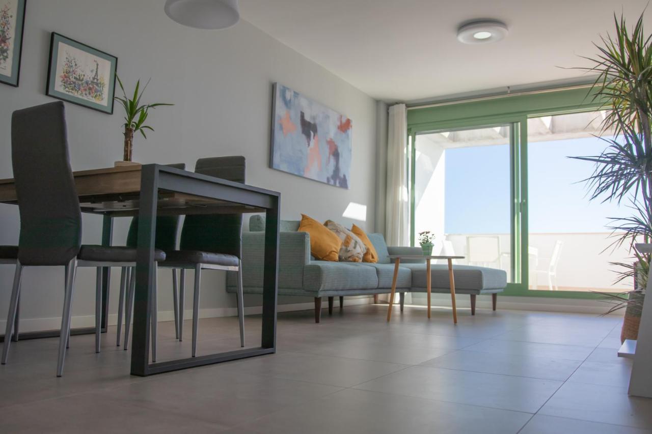 Precioso Apartamento Frente A La Playa Con Piscina 모야카 외부 사진
